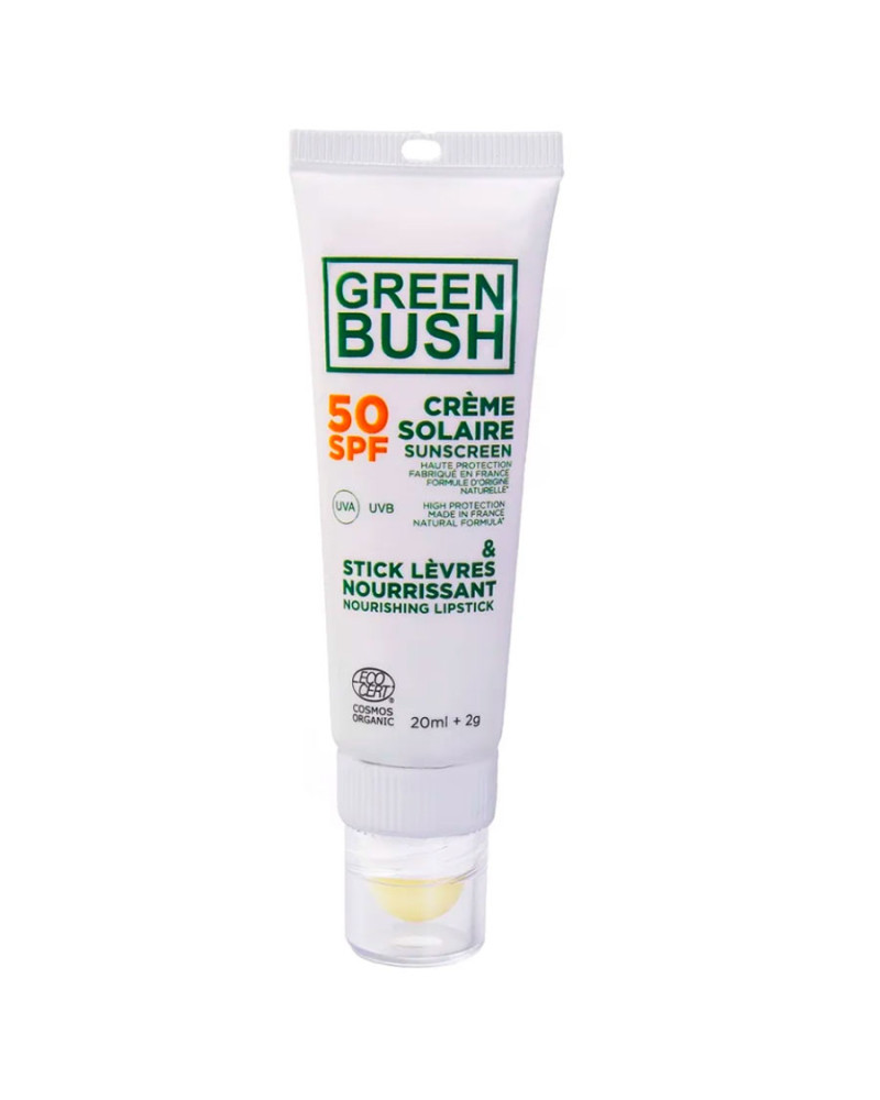 GREENBUSH - Combi Creme SOLAIRE SPF50 20ML / Stick Levres