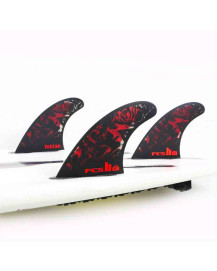 FCS - Ailerons de surf Filipe Toledo PC - Black/red