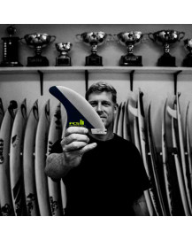 FCS - Ailerons de surf Mick Fanning  PG - Black/Acid