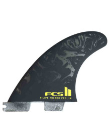 FCS - Ailerons de surf Filipe Toledo PG - Black/Acid