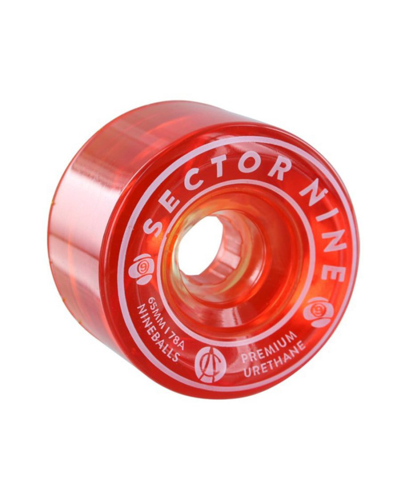 Roues de skate SECTOR 9 - 69mm 78a Offset Slalom (RED)