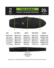 Housse de surf CREATURES OF LEISURE Fish Double
