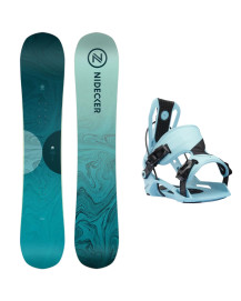 Pack Snowboard Nidecker Elle + Flow nexus