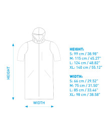 Poncho SURFLOGIC Storm Robe Short Sleeve