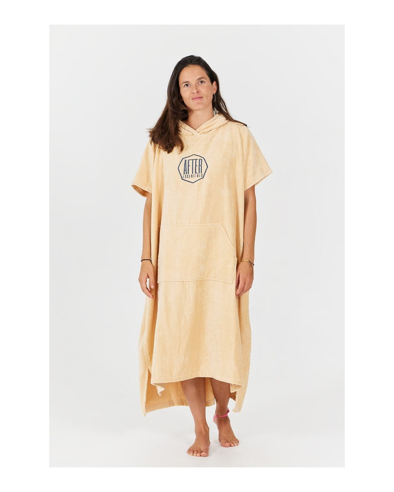 Poncho AFTER ESSENTIALS Logo Poncho Orange