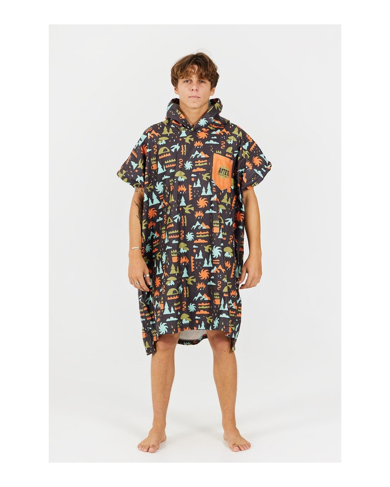 Poncho AFTER ESSENTIALS Outdoor Series Black