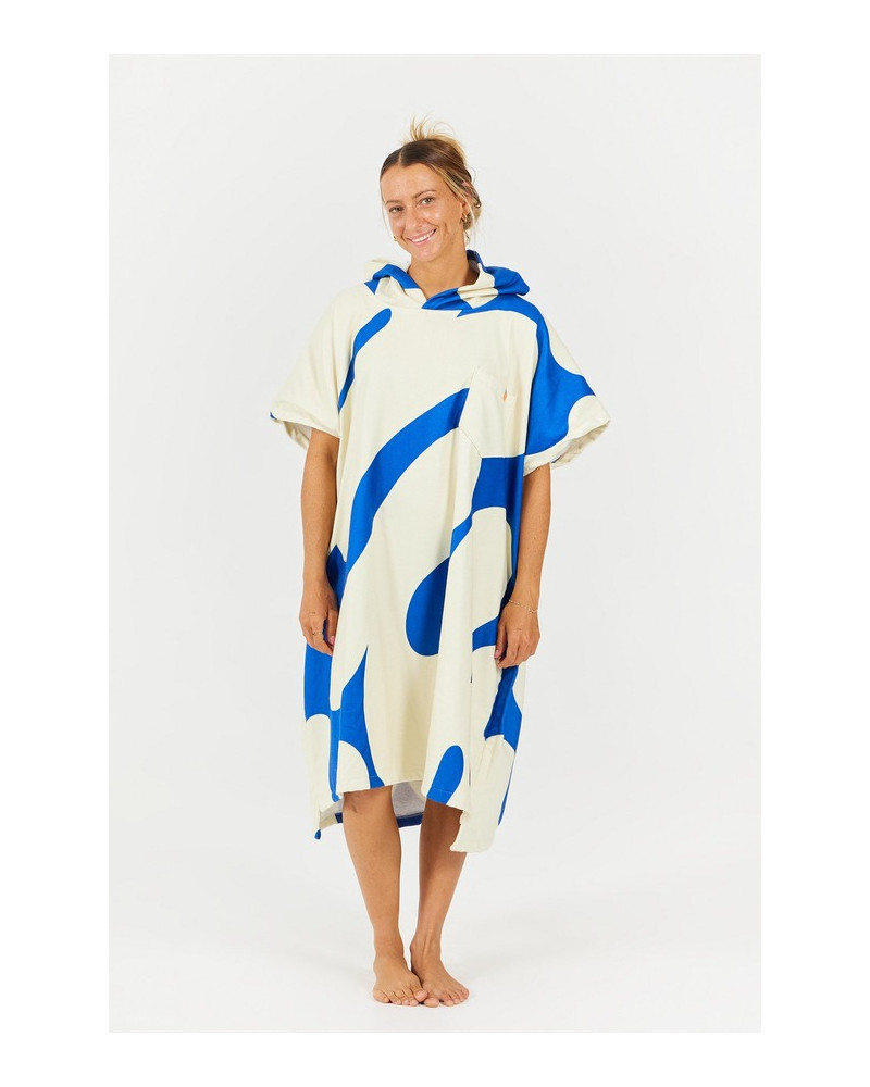 Poncho AFTER ESSENTIALS Splash Blue