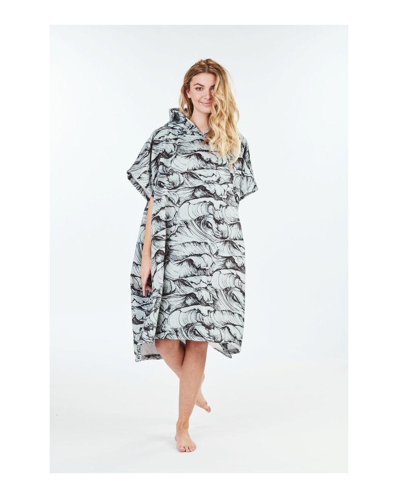 Poncho AFTER ESSENTIALS Ocean Dark Grey