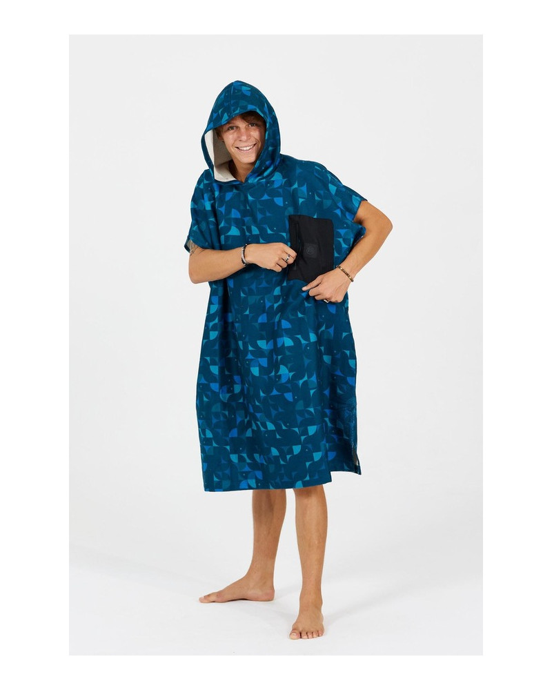 Poncho AFTER ESSENTIALS Tech Pocket - Blue Star