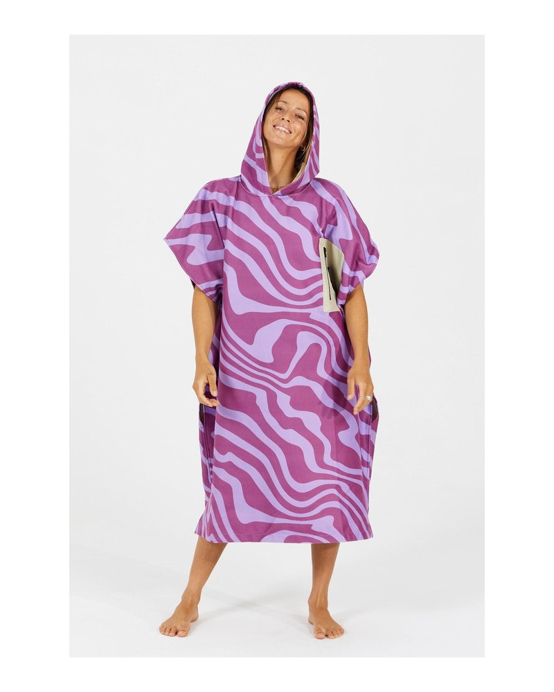 Poncho AFTER ESSENTIALS Tech Pocket - Crazy Waves