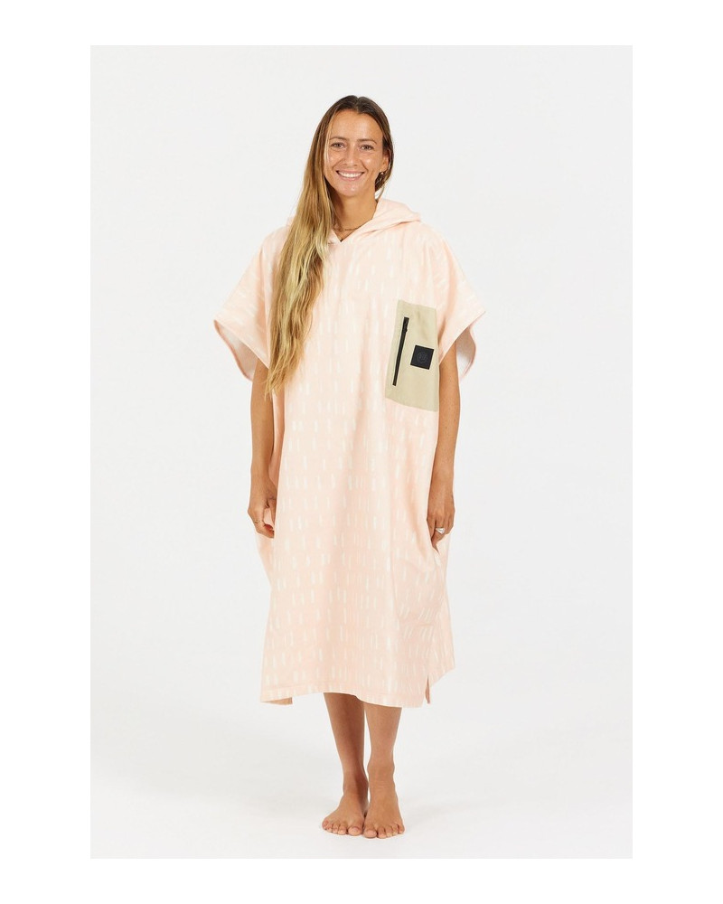 Poncho AFTER ESSENTIALS Tech Pocket - Tears of pink