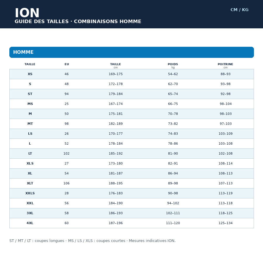 grille homme ion